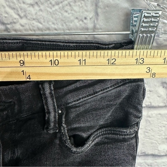 All Saints Grace Black Distressed Denim Skinny Jeans Size 26 - Picture 9 of 11